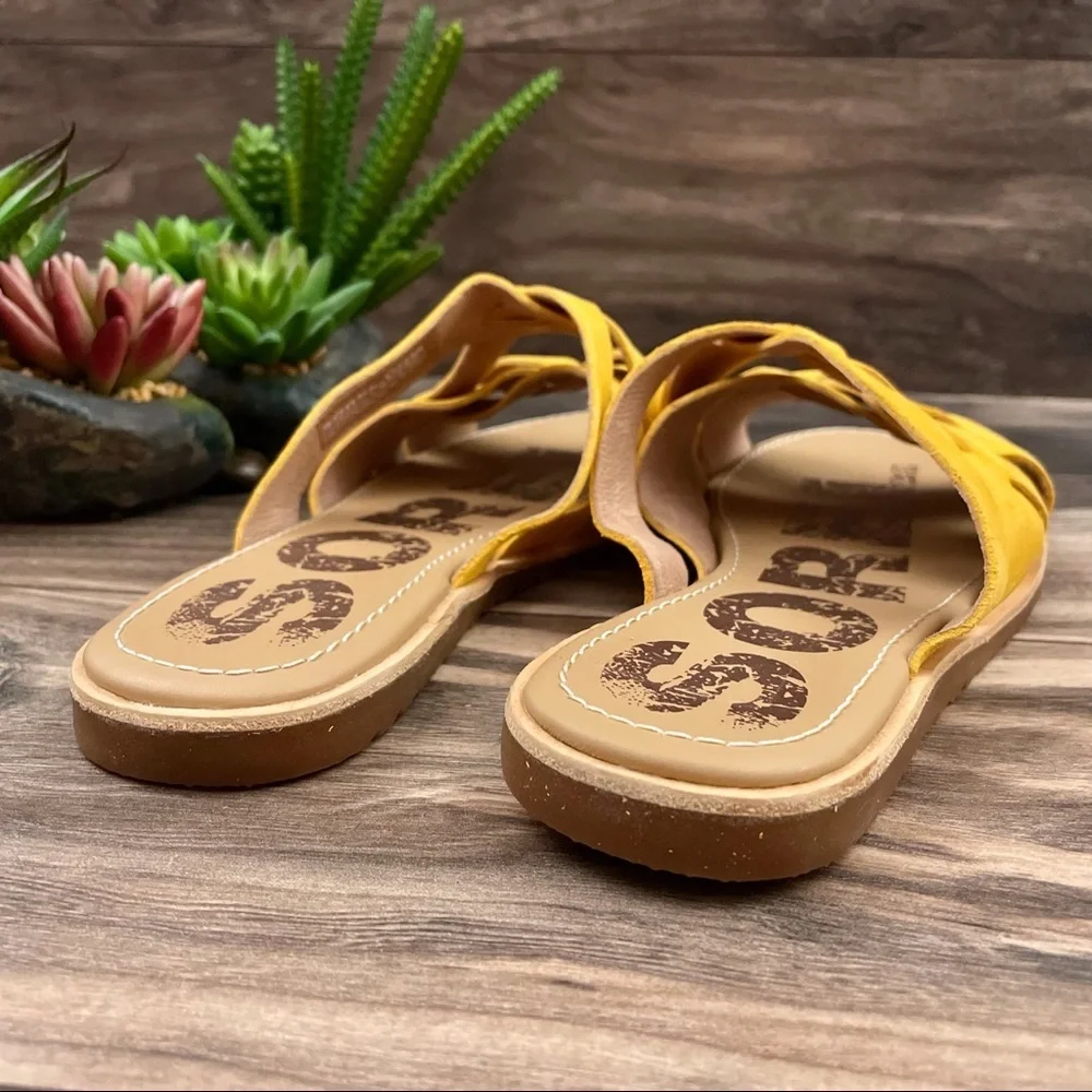 NEW Sorel Ella Woven Suede Slide Sandal 8.5